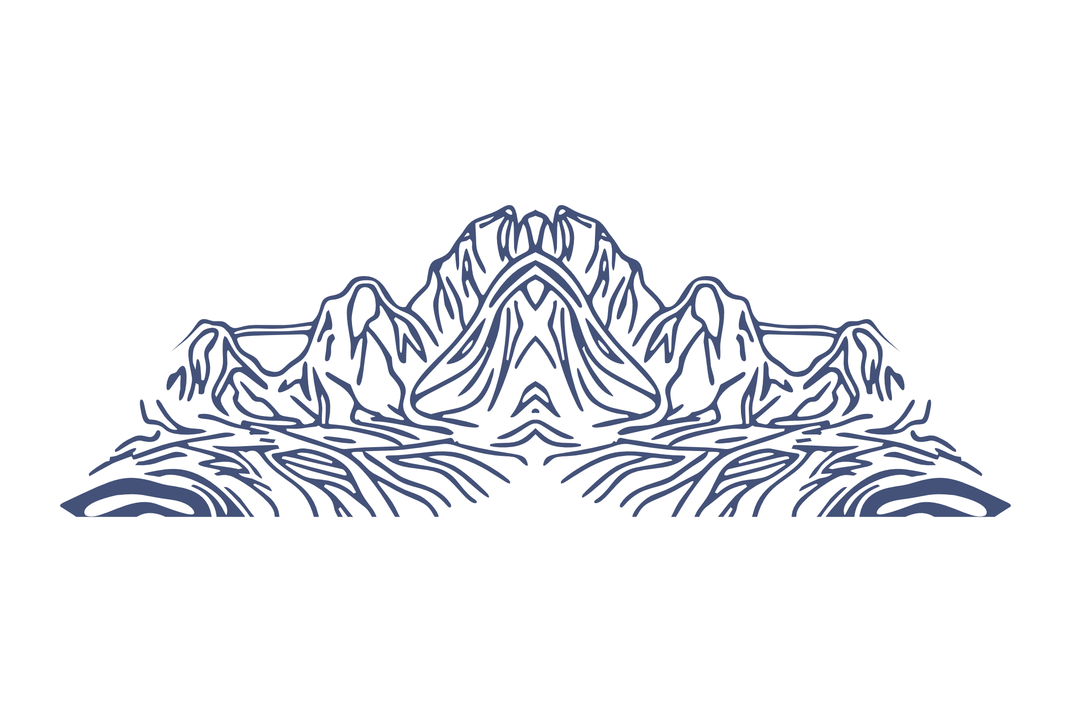 Bebatuan Pulau Full Symmetric